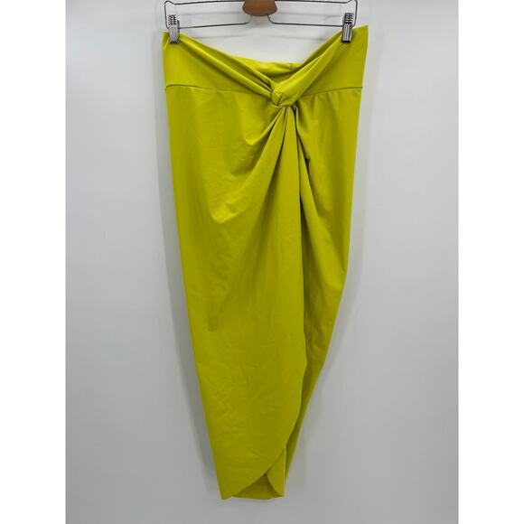 NWD Skims Sarong Skirt Sz L Citrus Green Recycled Swim Coverup - Picture 1 of 7